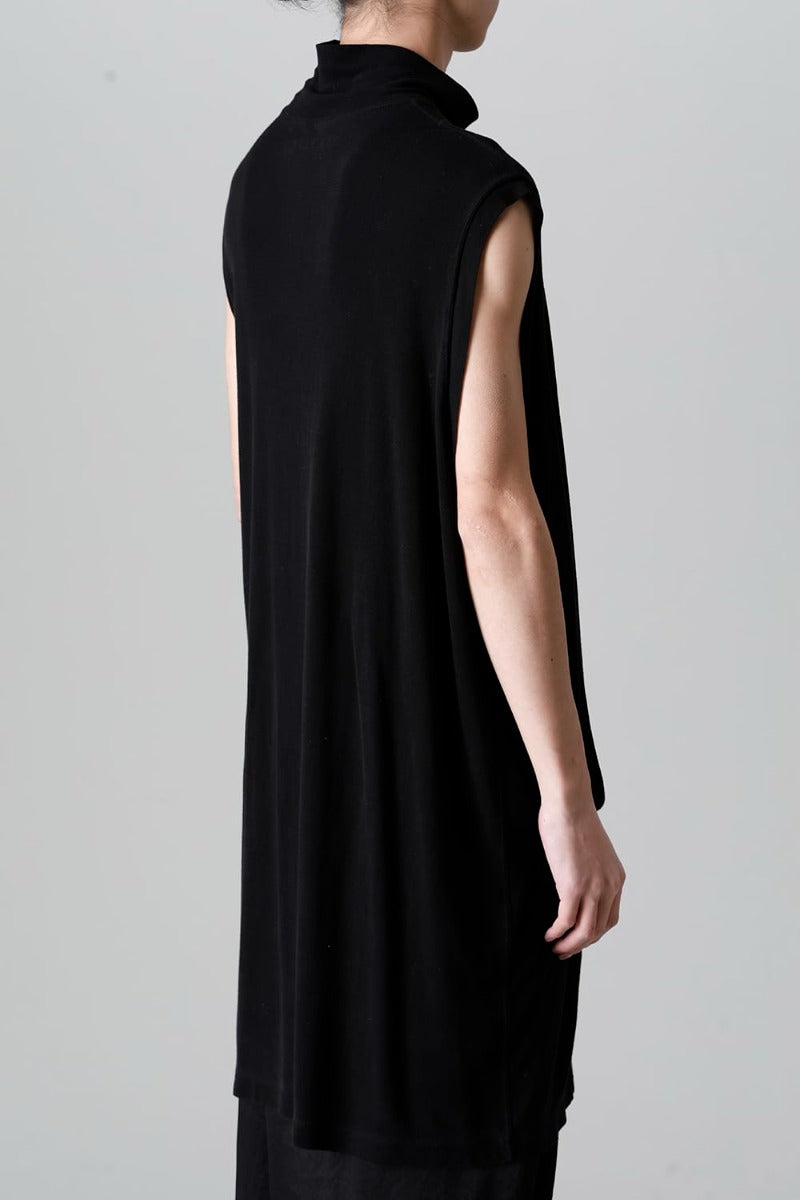 Cupro Ripple Sleeveless Shirt