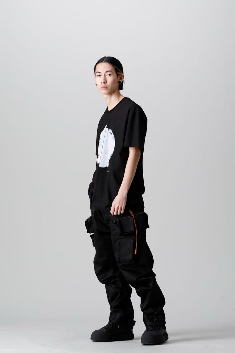 Cotton Stretch Satin Cargo Pants