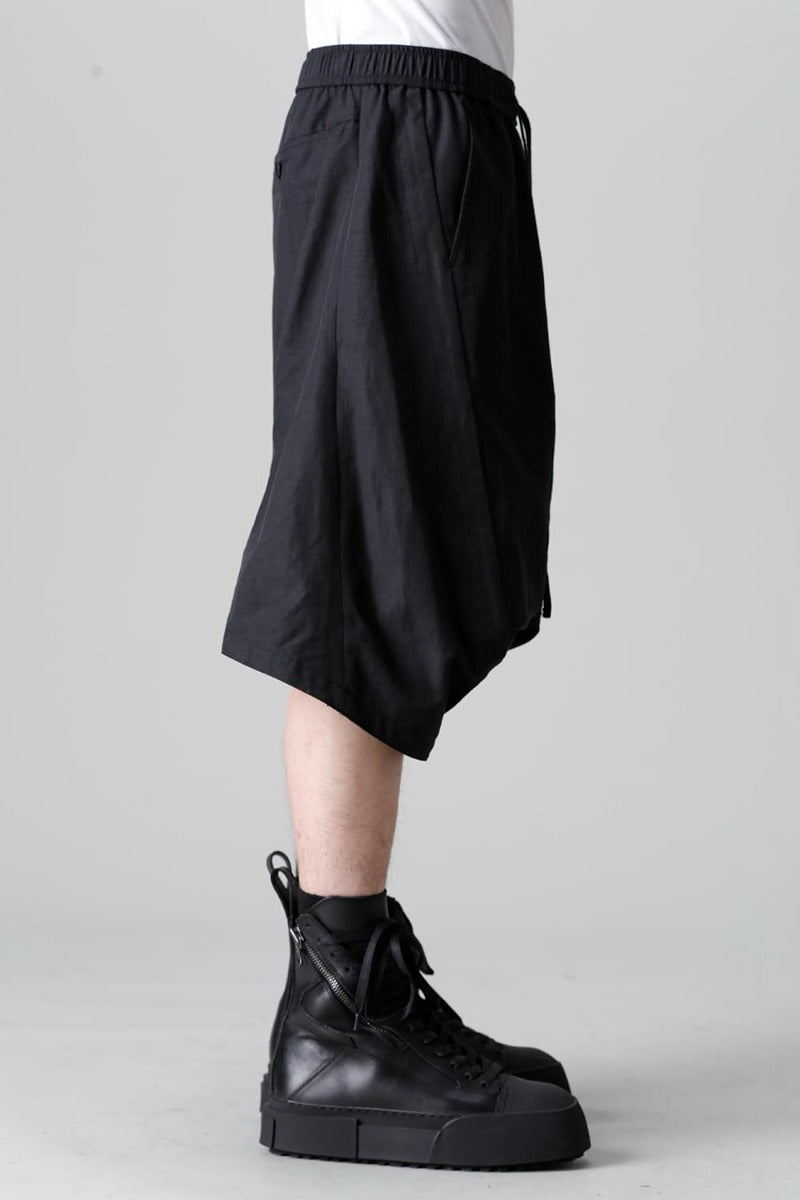 Nylon/Cotton Grosgrain Sarrouel Shorts