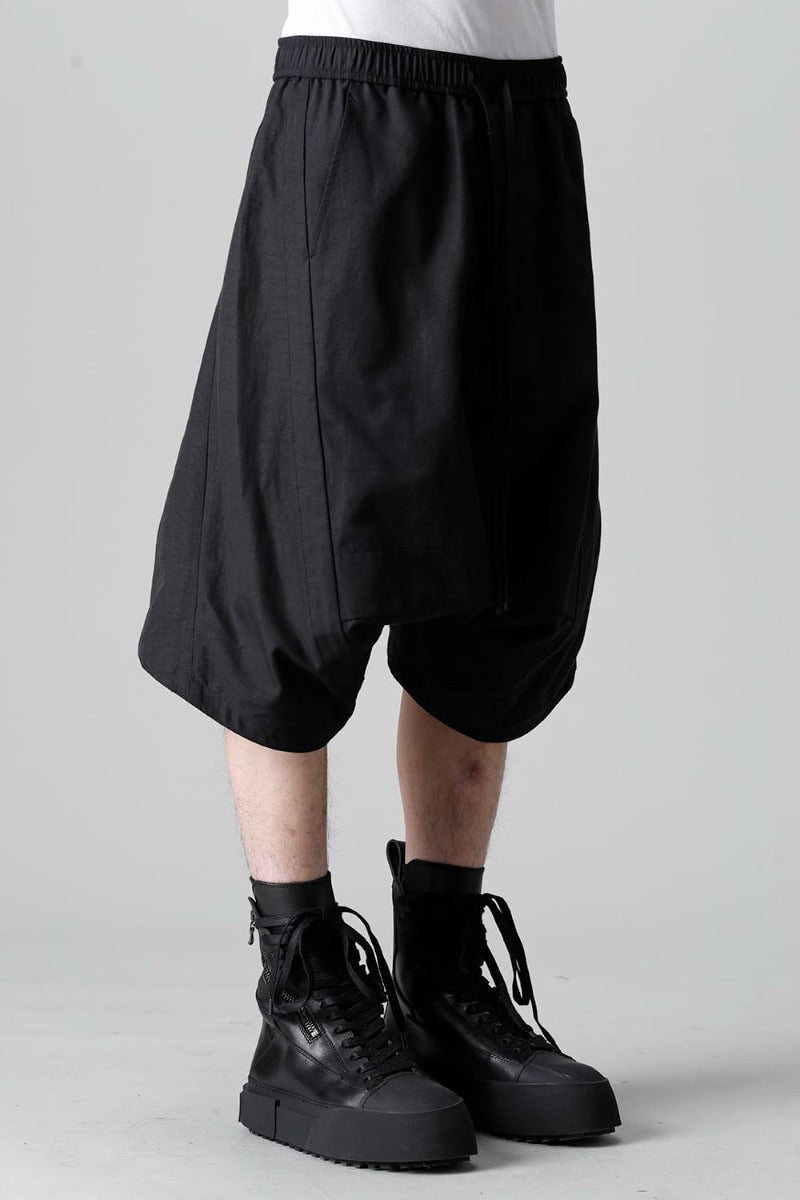 Nylon/Cotton Grosgrain Sarrouel Shorts