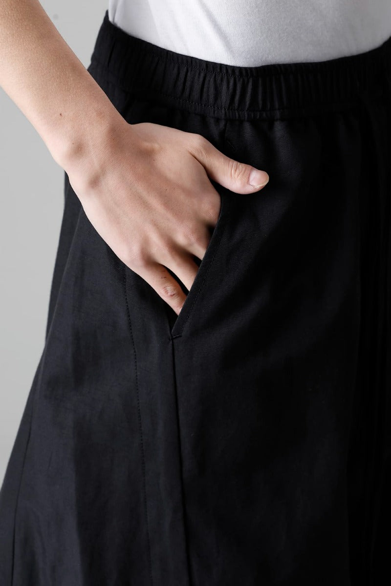 Nylon/Cotton Grosgrain Sarrouel Shorts