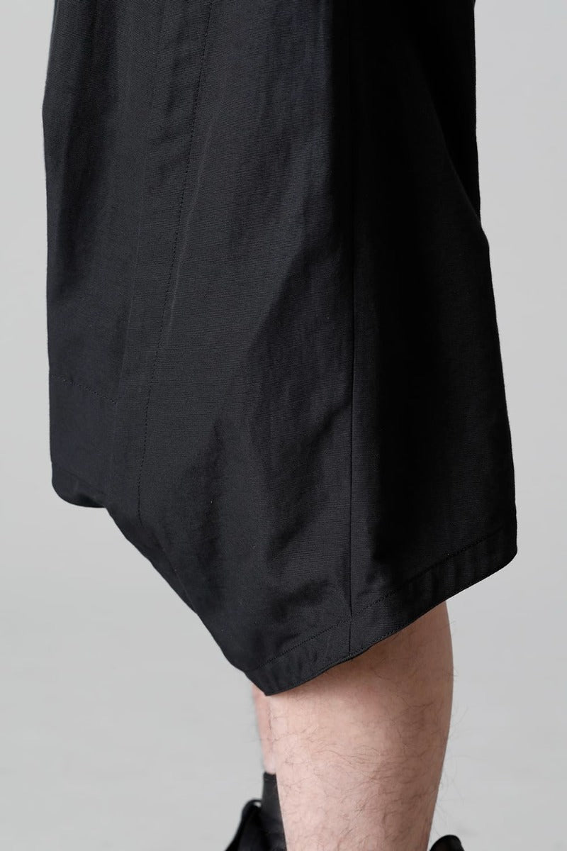 Nylon/Cotton Grosgrain Sarrouel Shorts