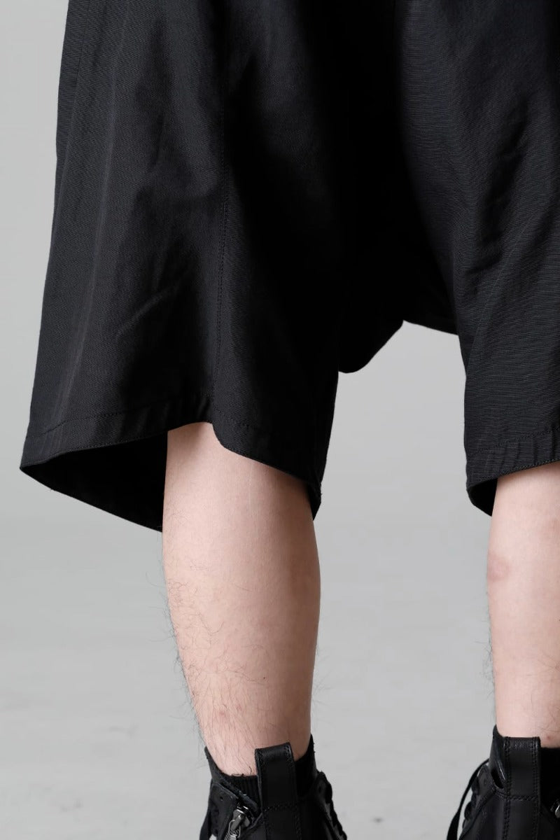 Nylon/Cotton Grosgrain Sarrouel Shorts