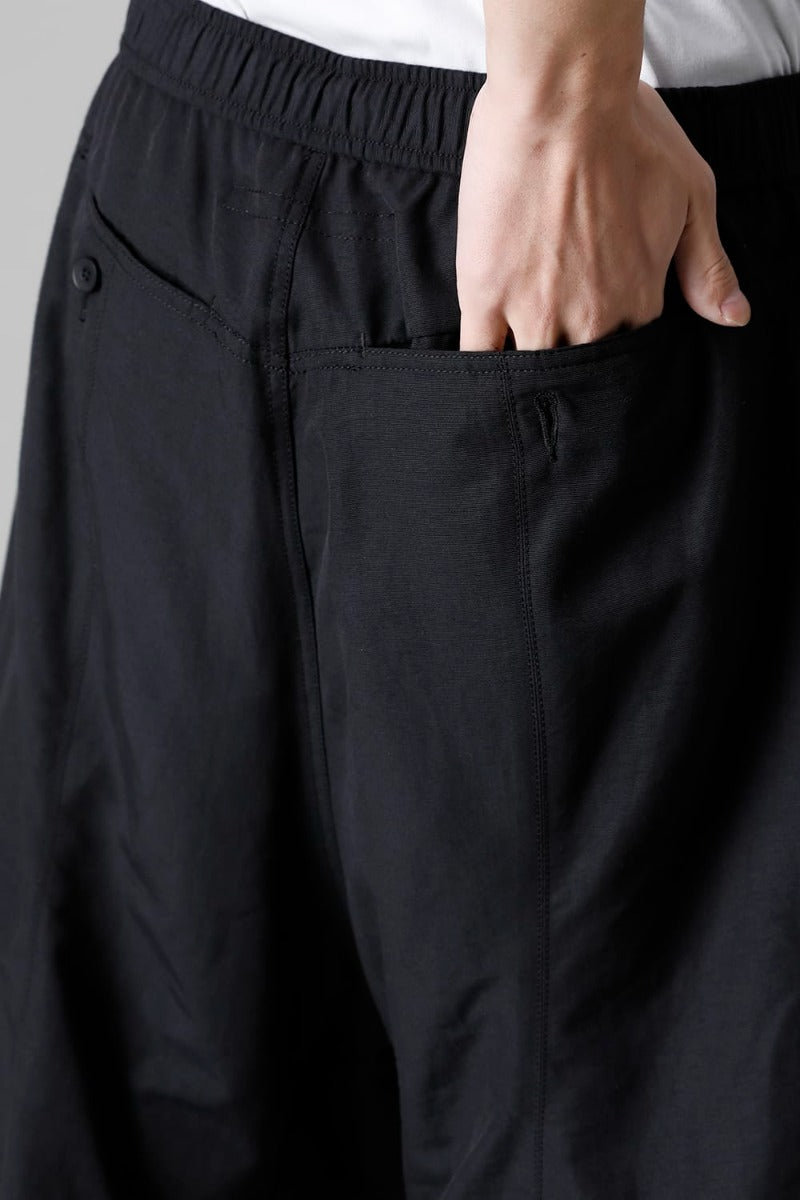 Nylon/Cotton Grosgrain Sarrouel Shorts