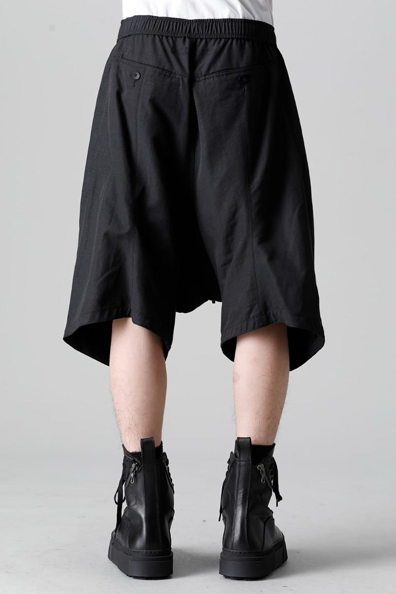 Nylon/Cotton Grosgrain Sarrouel Shorts