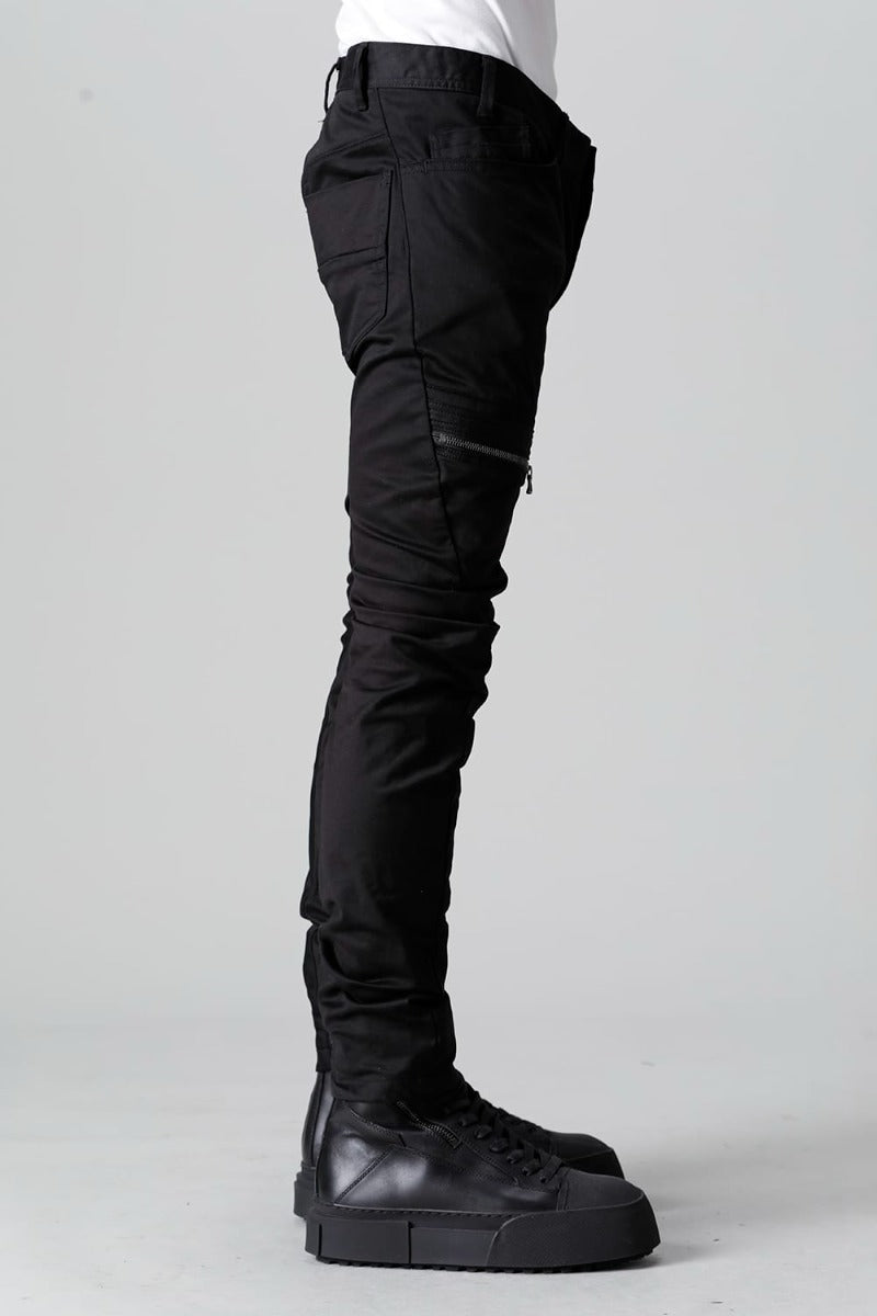 Cotton Stretch Satin Skinny Pants