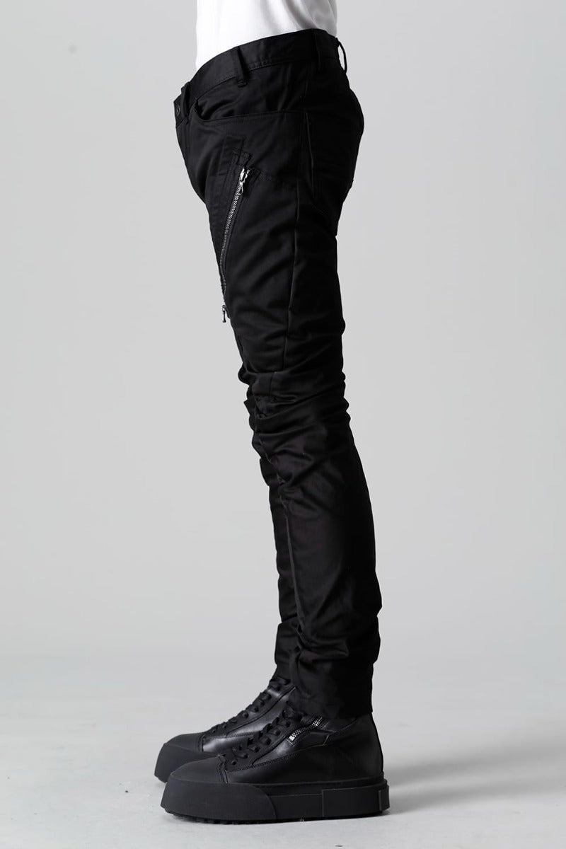 Cotton Stretch Satin Skinny Pants