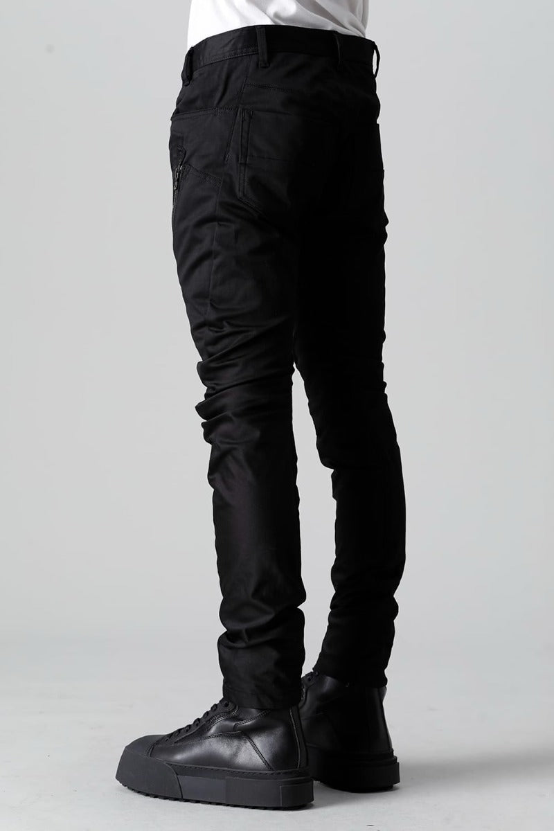 Cotton Stretch Satin Skinny Pants