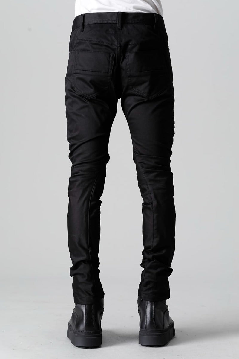 Cotton Stretch Satin Skinny Pants