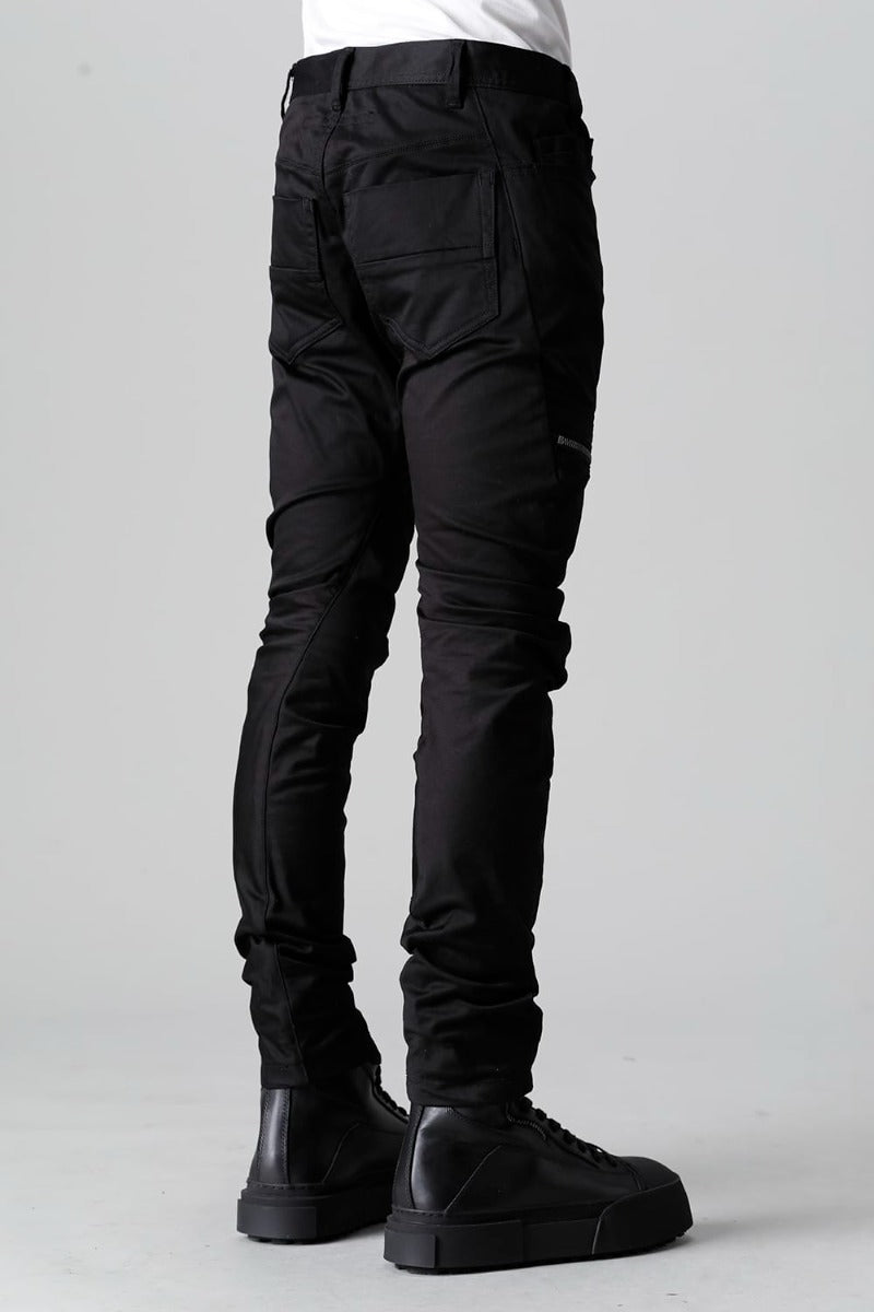 Cotton Stretch Satin Skinny Pants