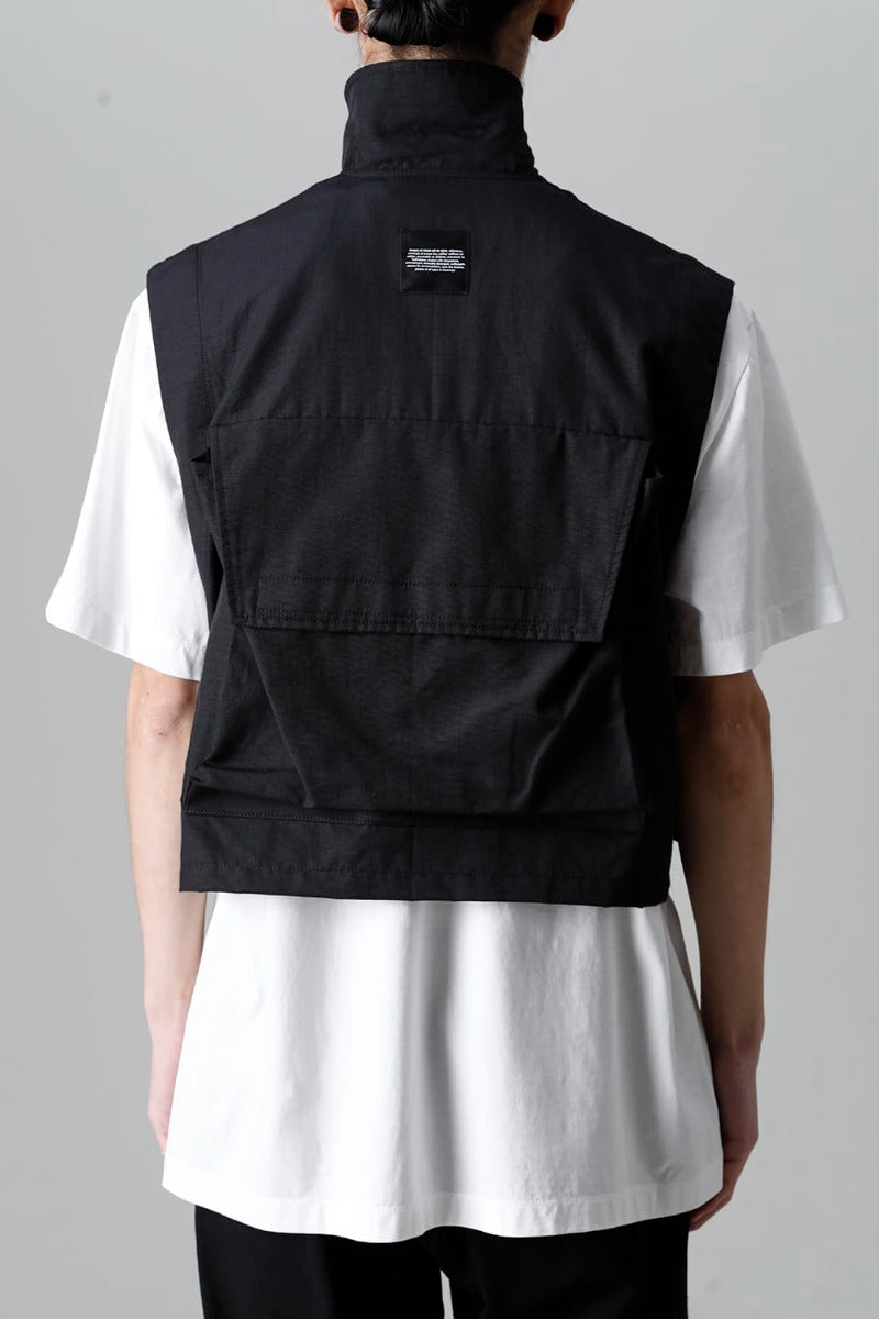 Nylon/Cotton Grosgrain Cargo Vest