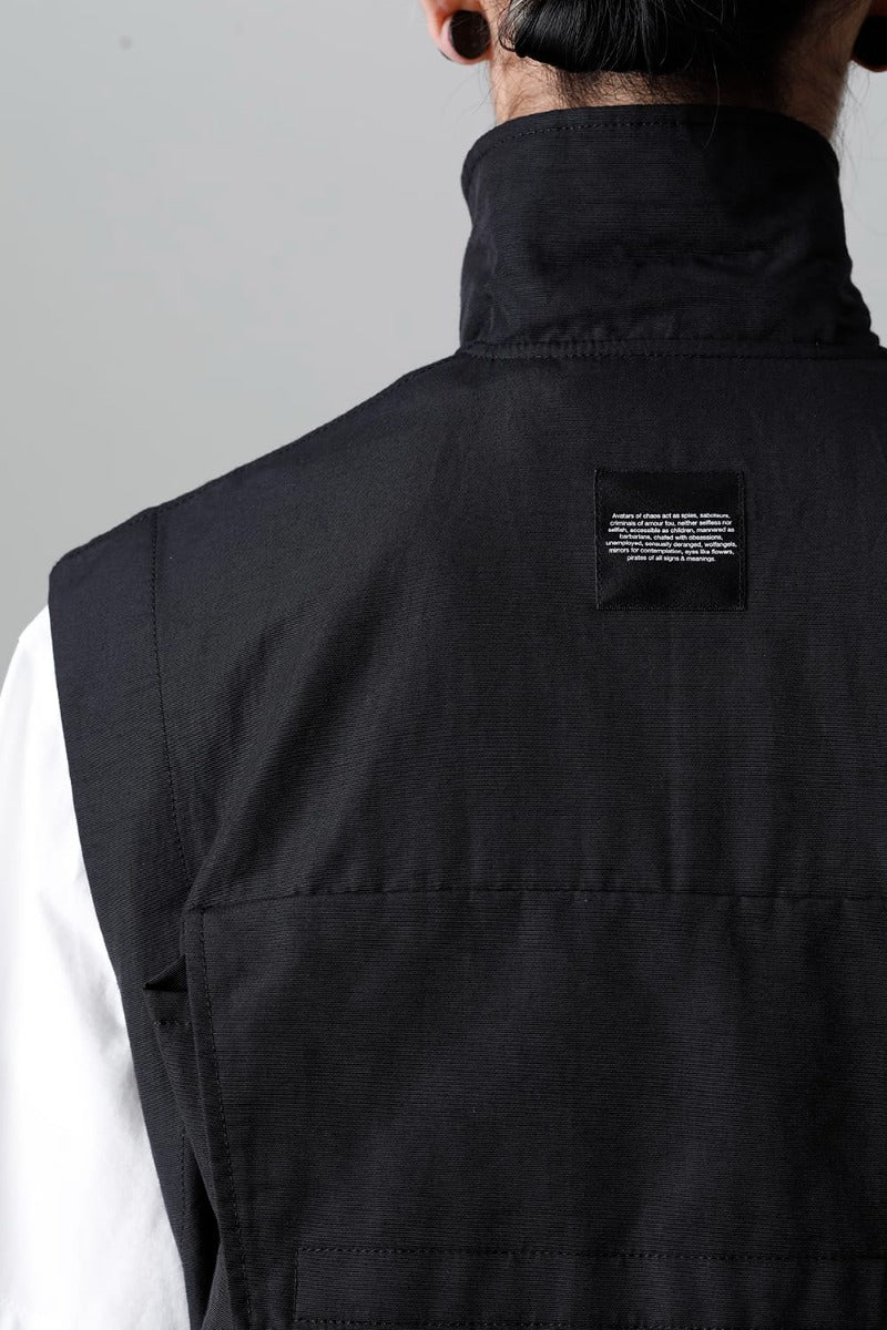 Nylon/Cotton Grosgrain Cargo Vest