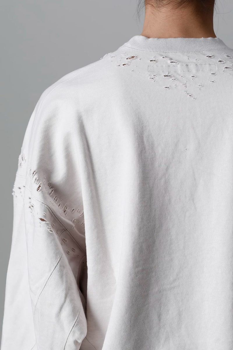 Cotton Sweat Damaged Pullover Plaster