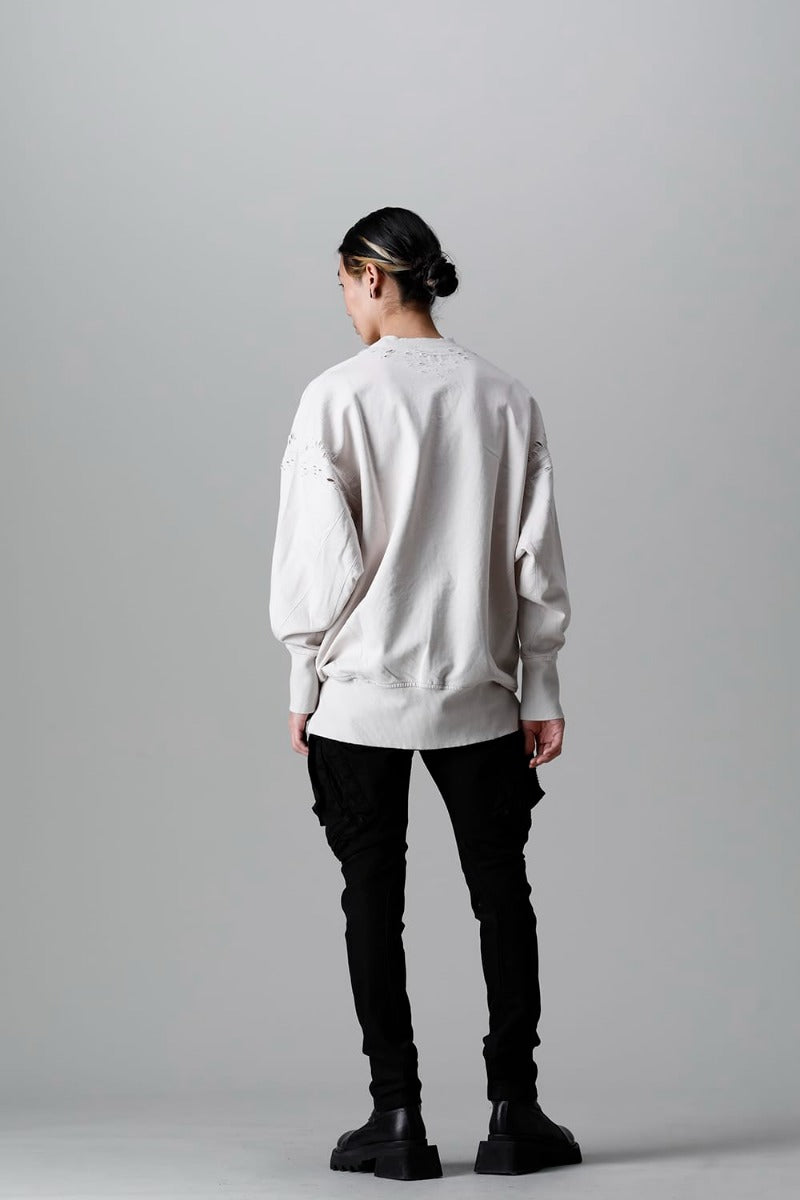 Cotton Sweat Damaged Pullover Plaster