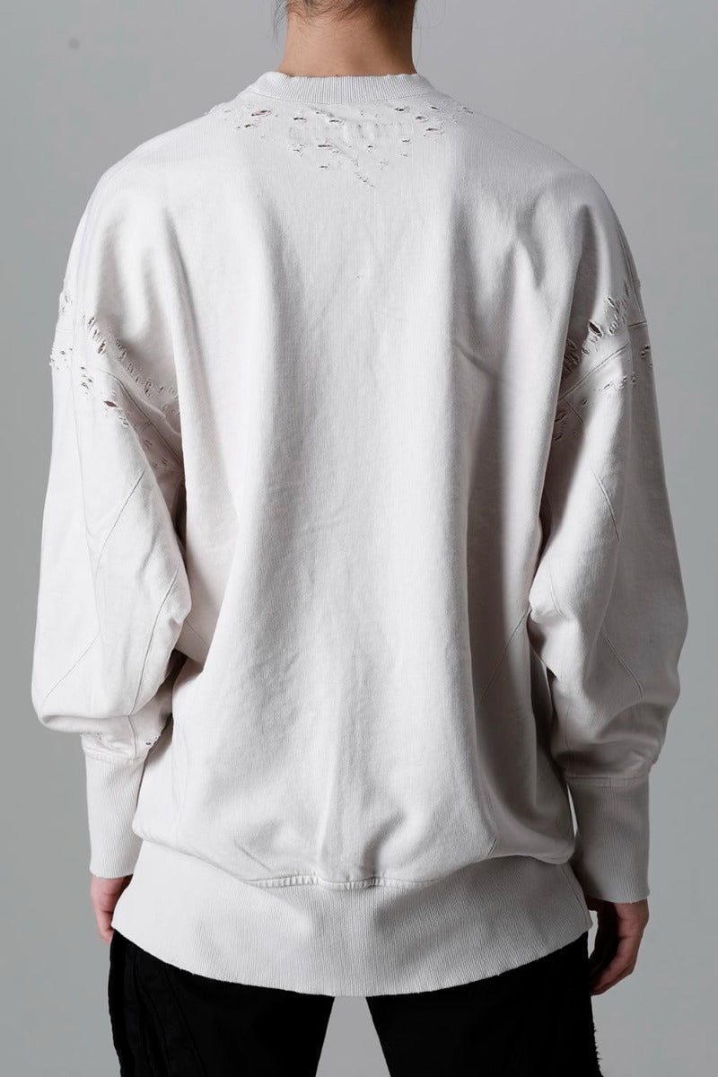 Cotton Sweat Damaged Pullover Plaster