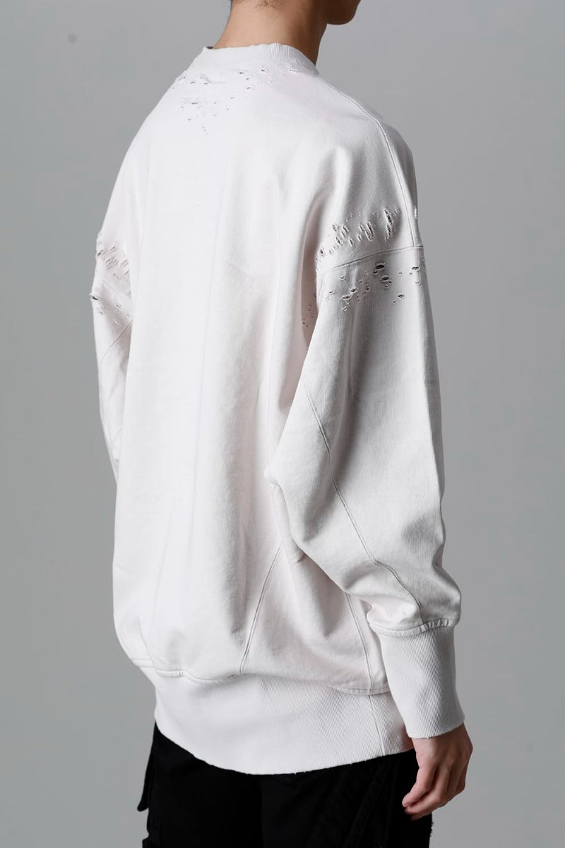 Cotton Sweat Damaged Pullover Plaster