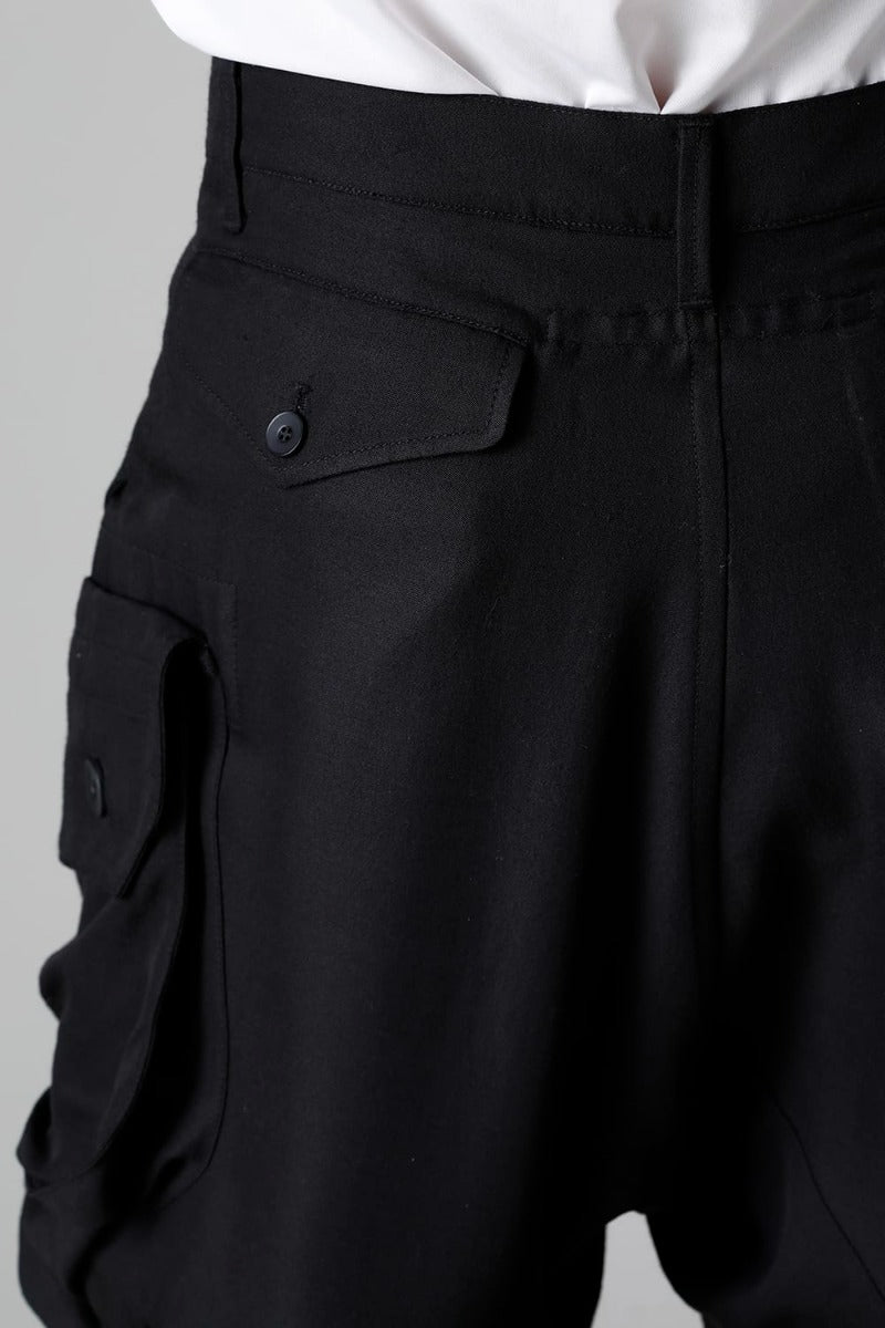 Wool/Rayon Gaba Gas Mask Trousers