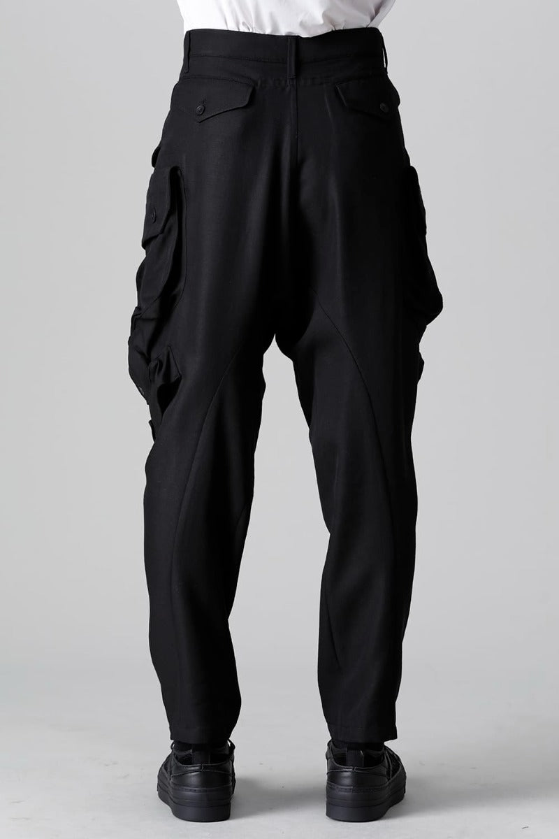 Wool/Rayon Gaba Gas Mask Trousers