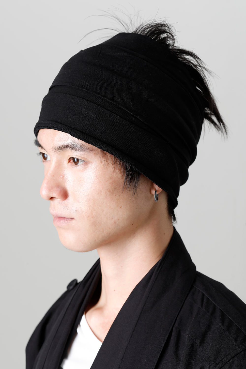 ジャージー ヘアバンド ブラック