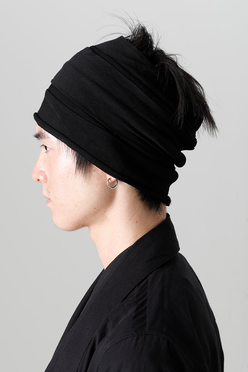 ジャージー ヘアバンド ブラック