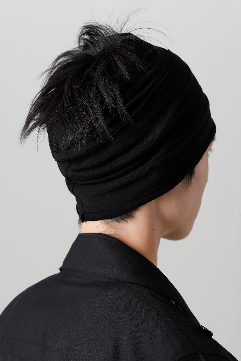 ジャージー ヘアバンド ブラック