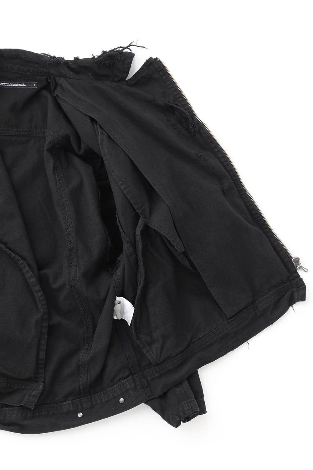 Damaged Biker Denimjacket Black