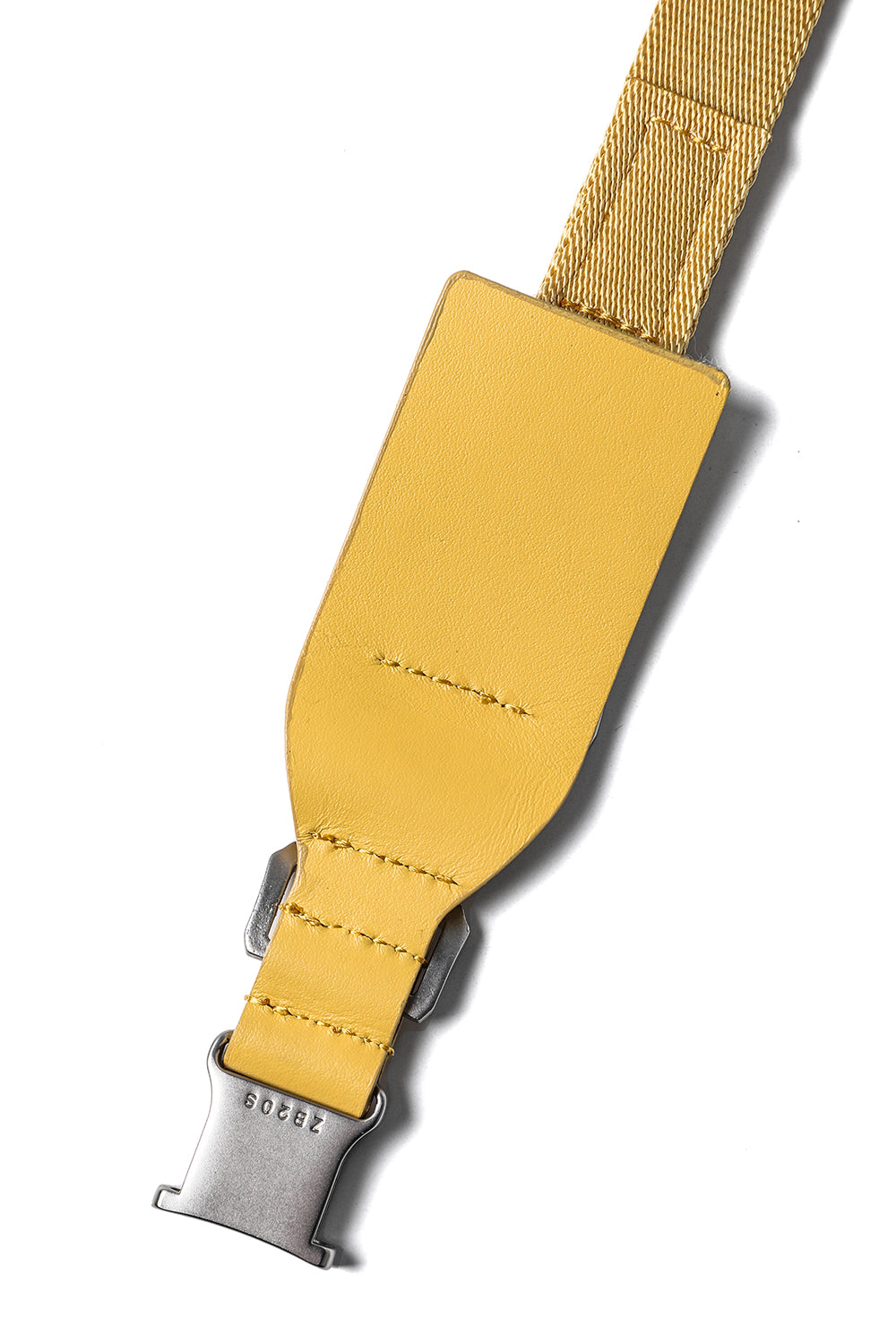 Cow Skin / Nylon Tape Belt Yellow