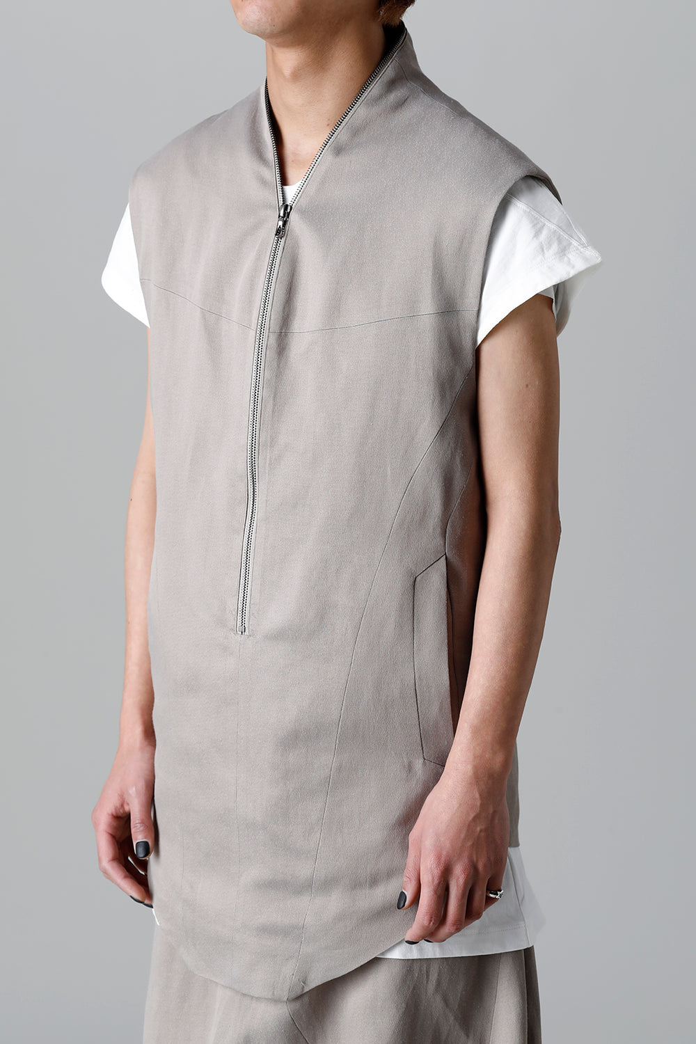 Satin jacquard Vest Graige