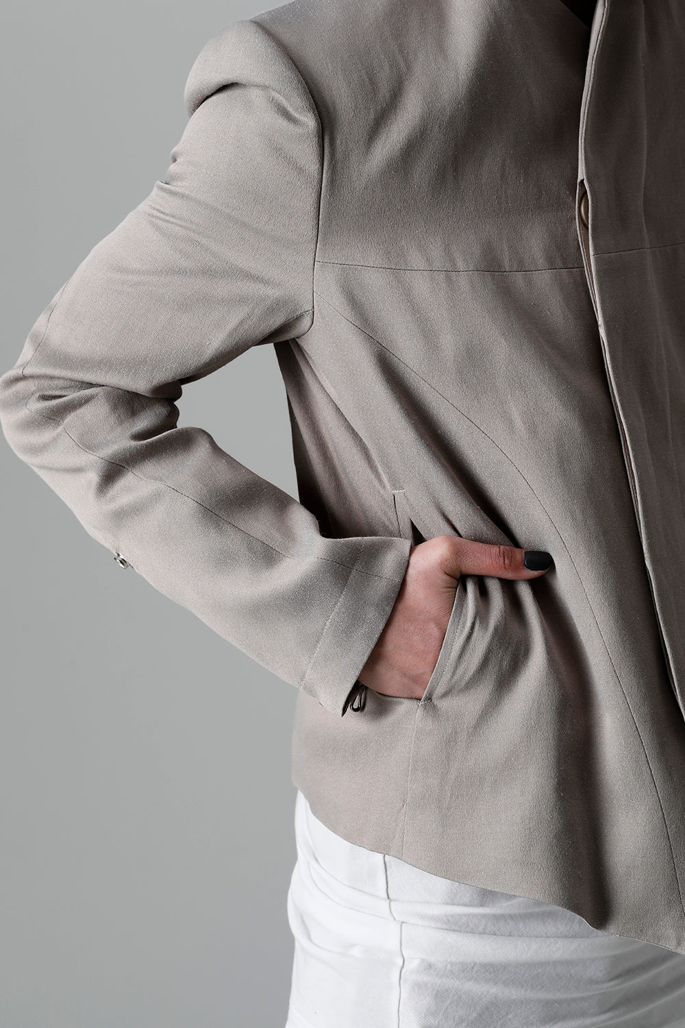 Satin jacquard Edge Tailored jacket Graige