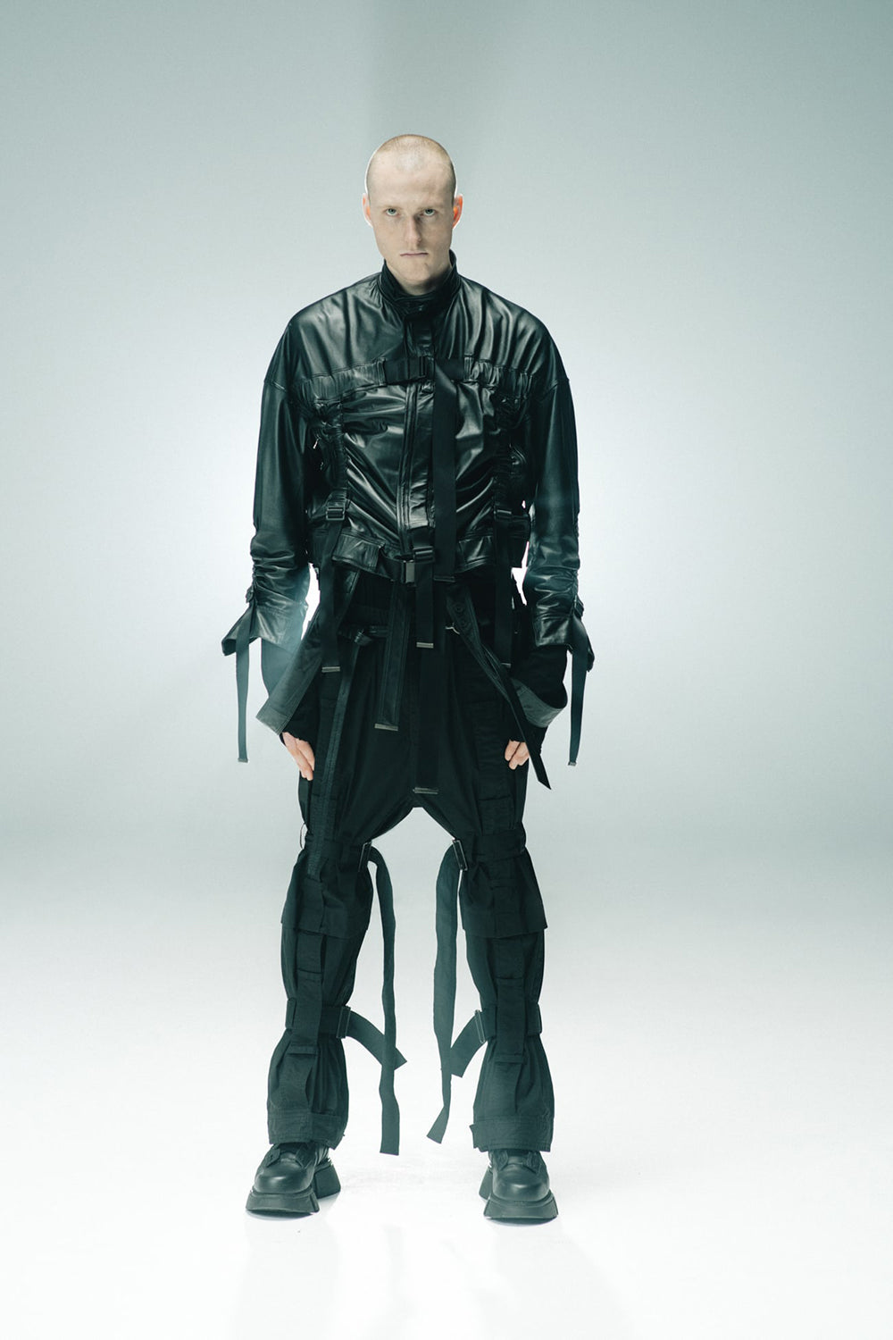 Polyester Twill Blouson Black