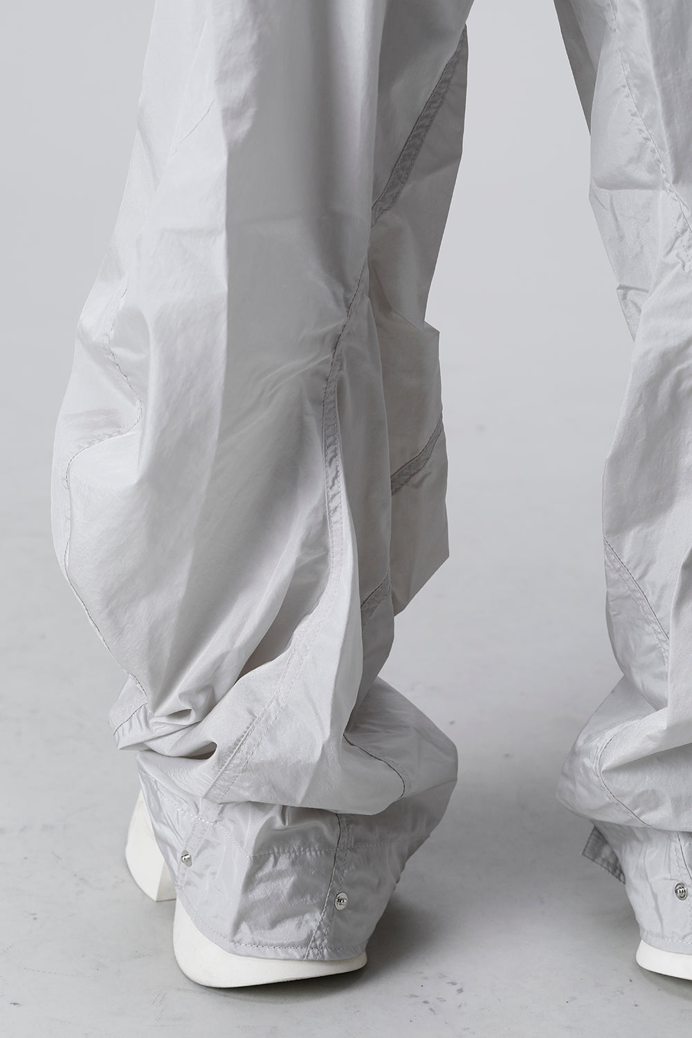 Nylon Silk Taffeta Trousers  Plaster