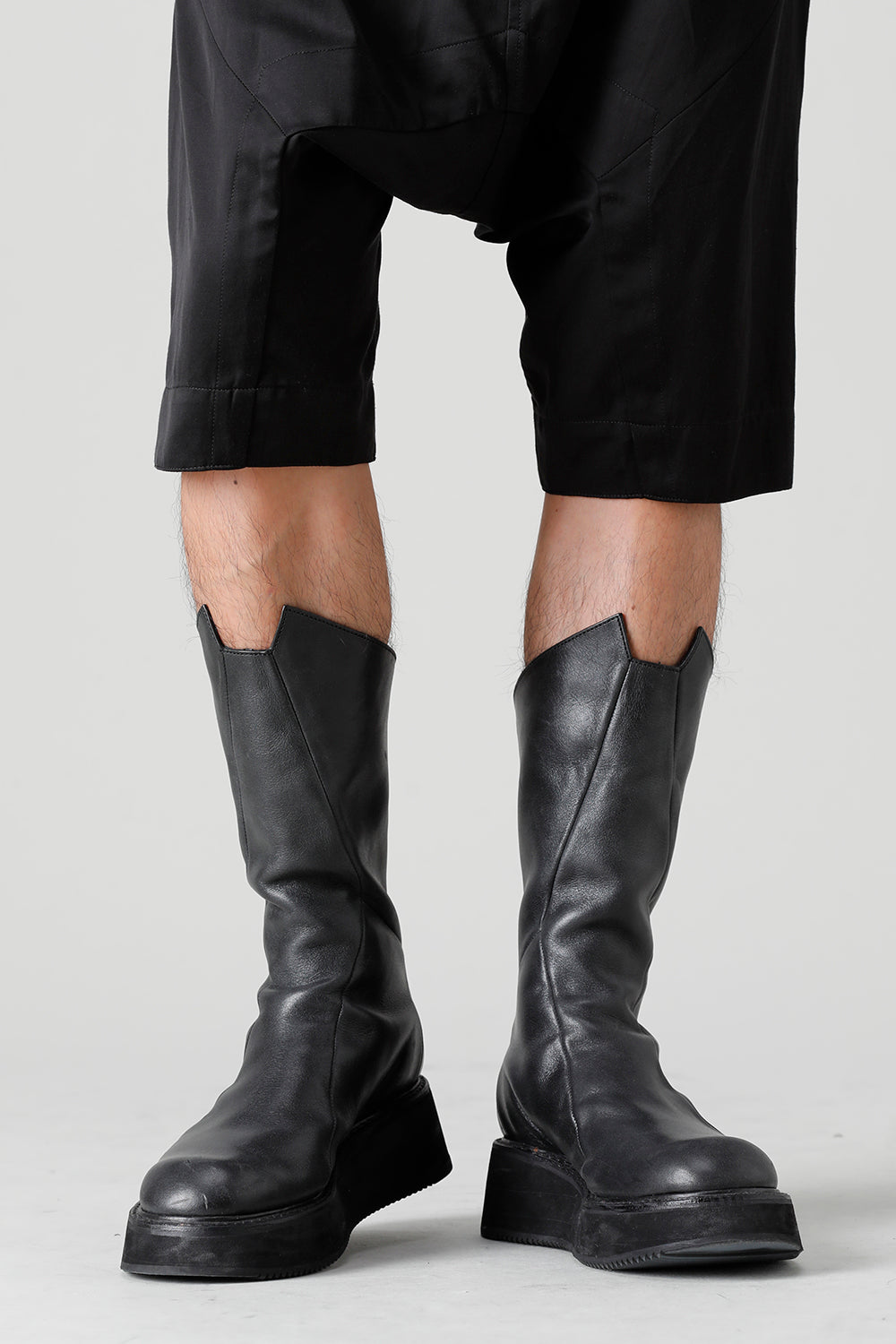 Cow Leather Urban Long Boots