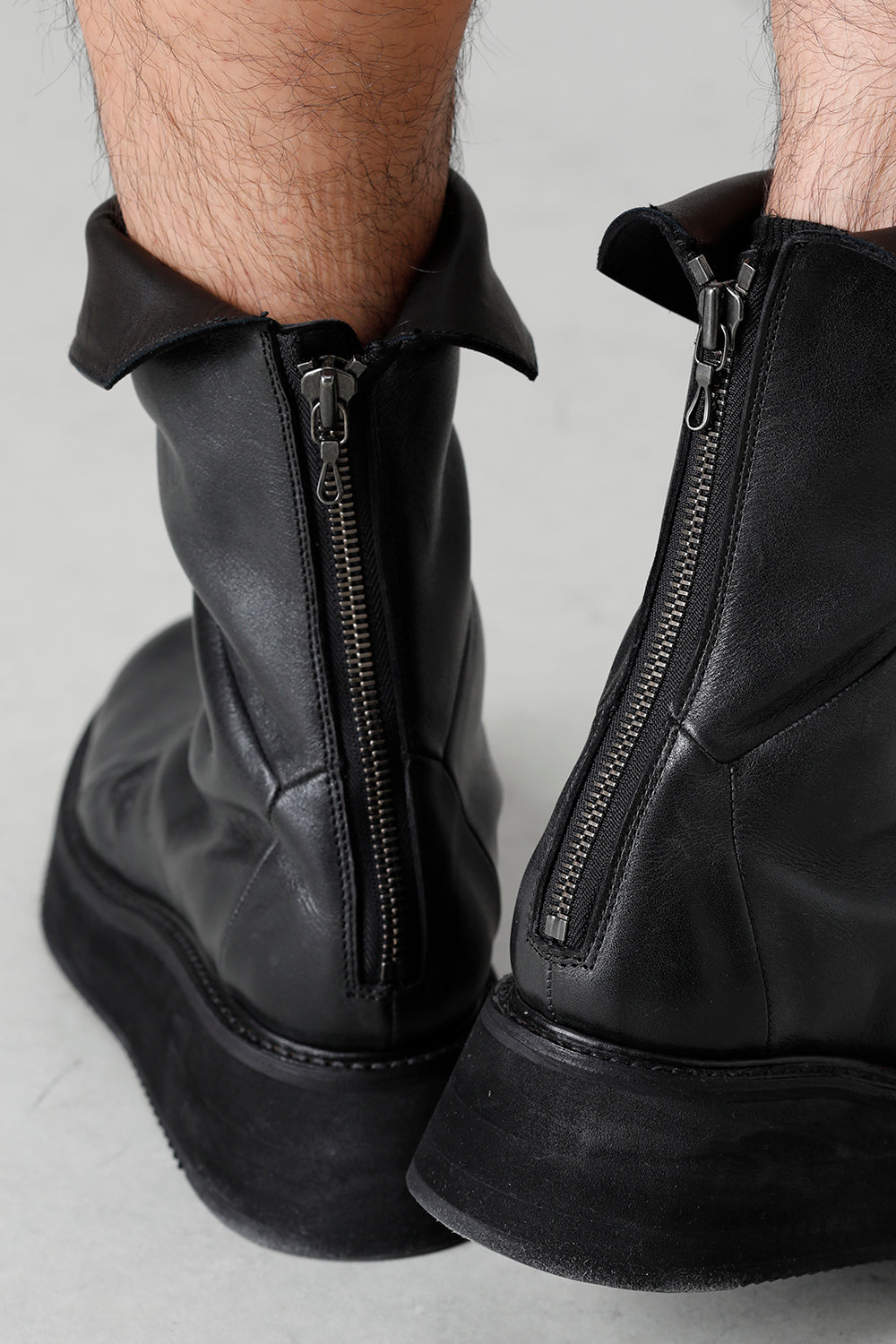 Cow Leather Urban Long Boots