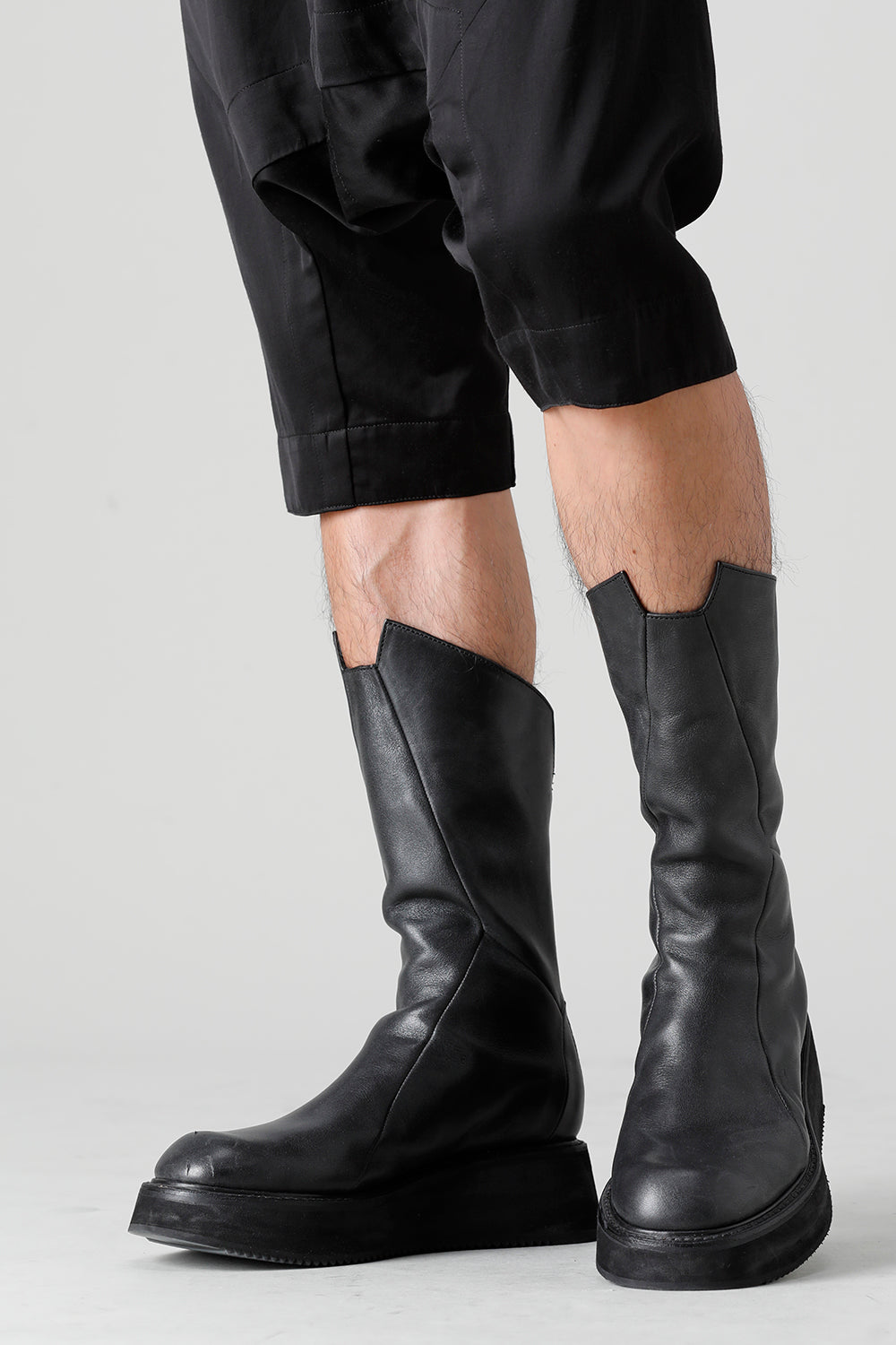 Cow Leather Urban Long Boots