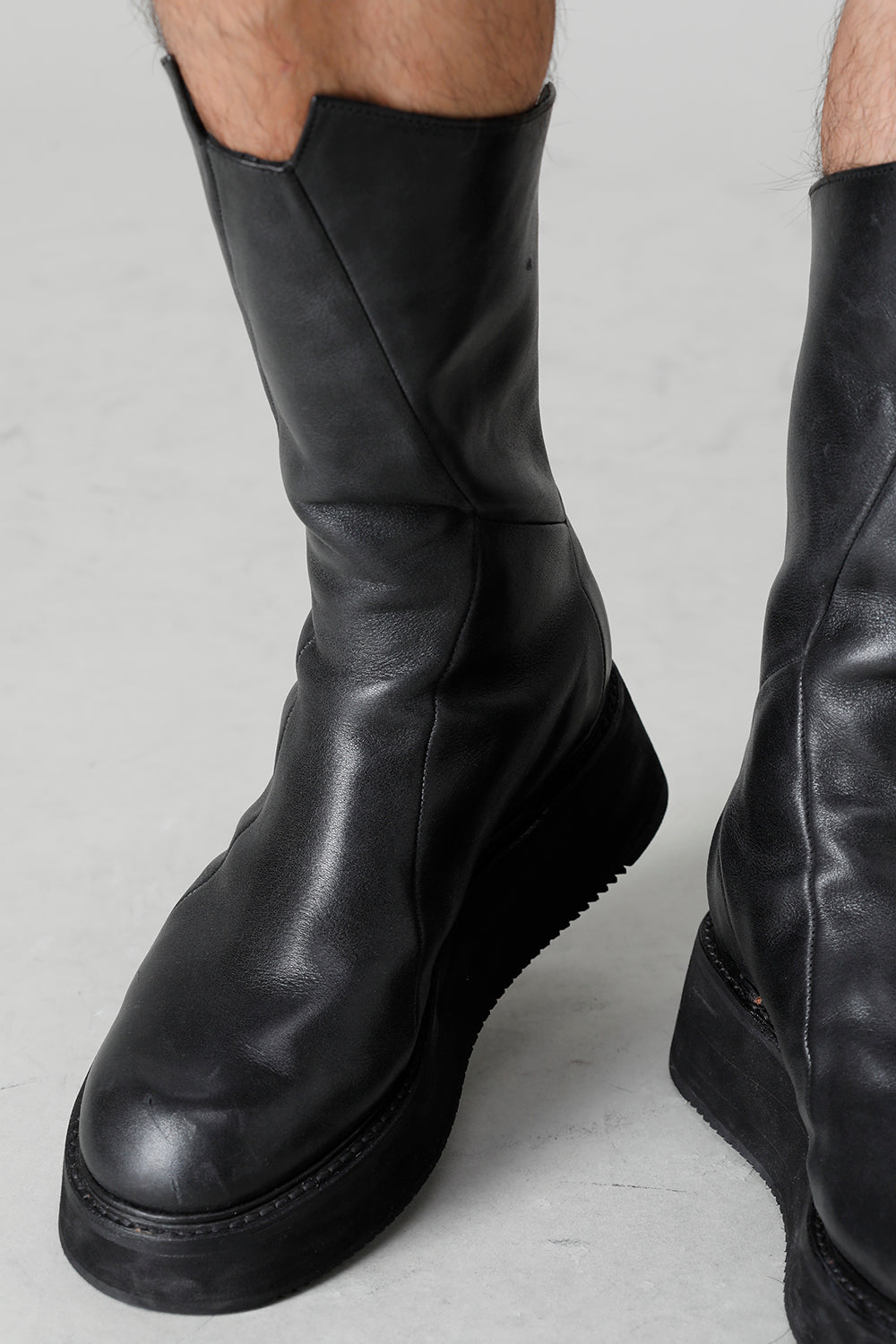 Cow Leather Urban Long Boots