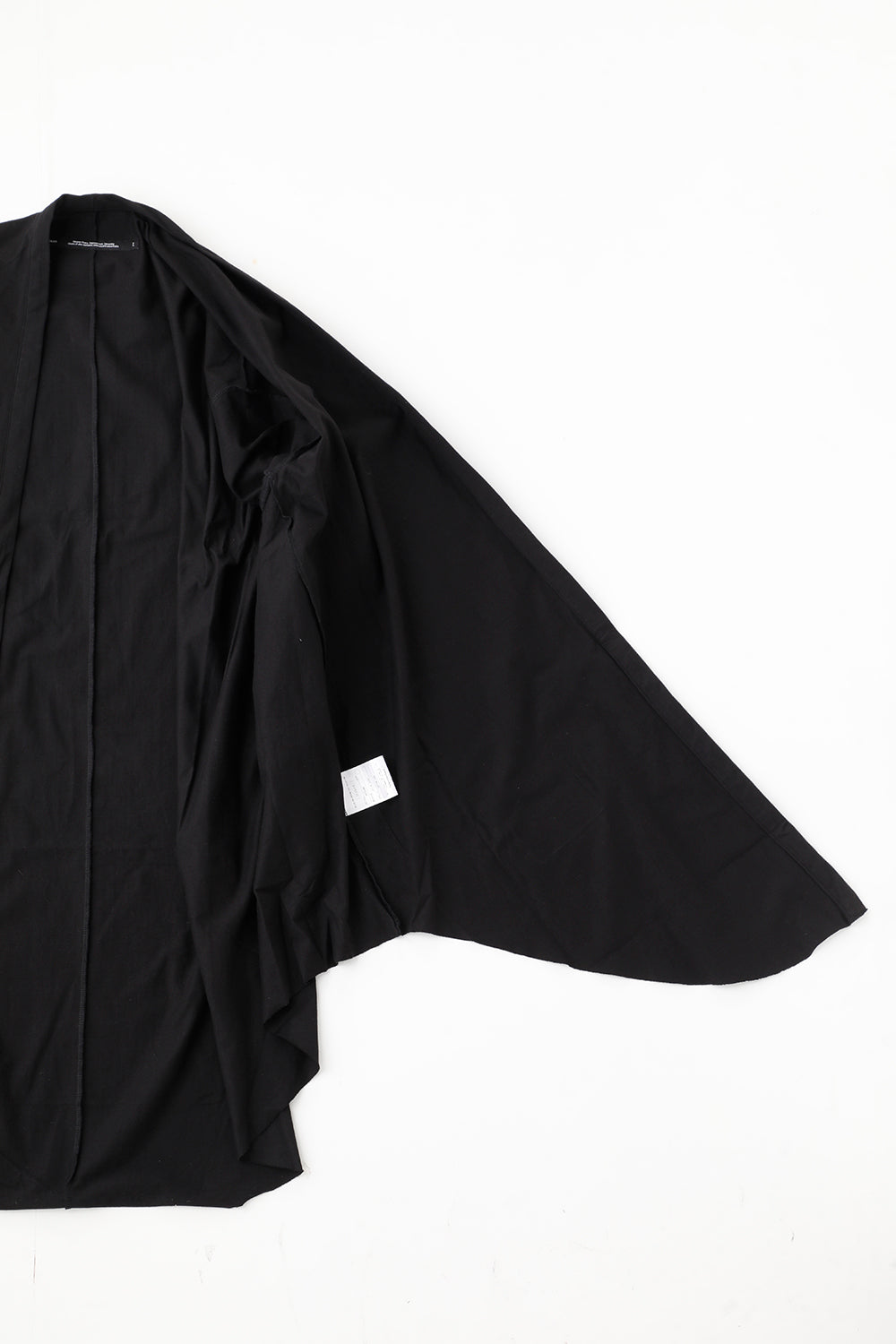 Cotton Jersey Robe Cardigan Black