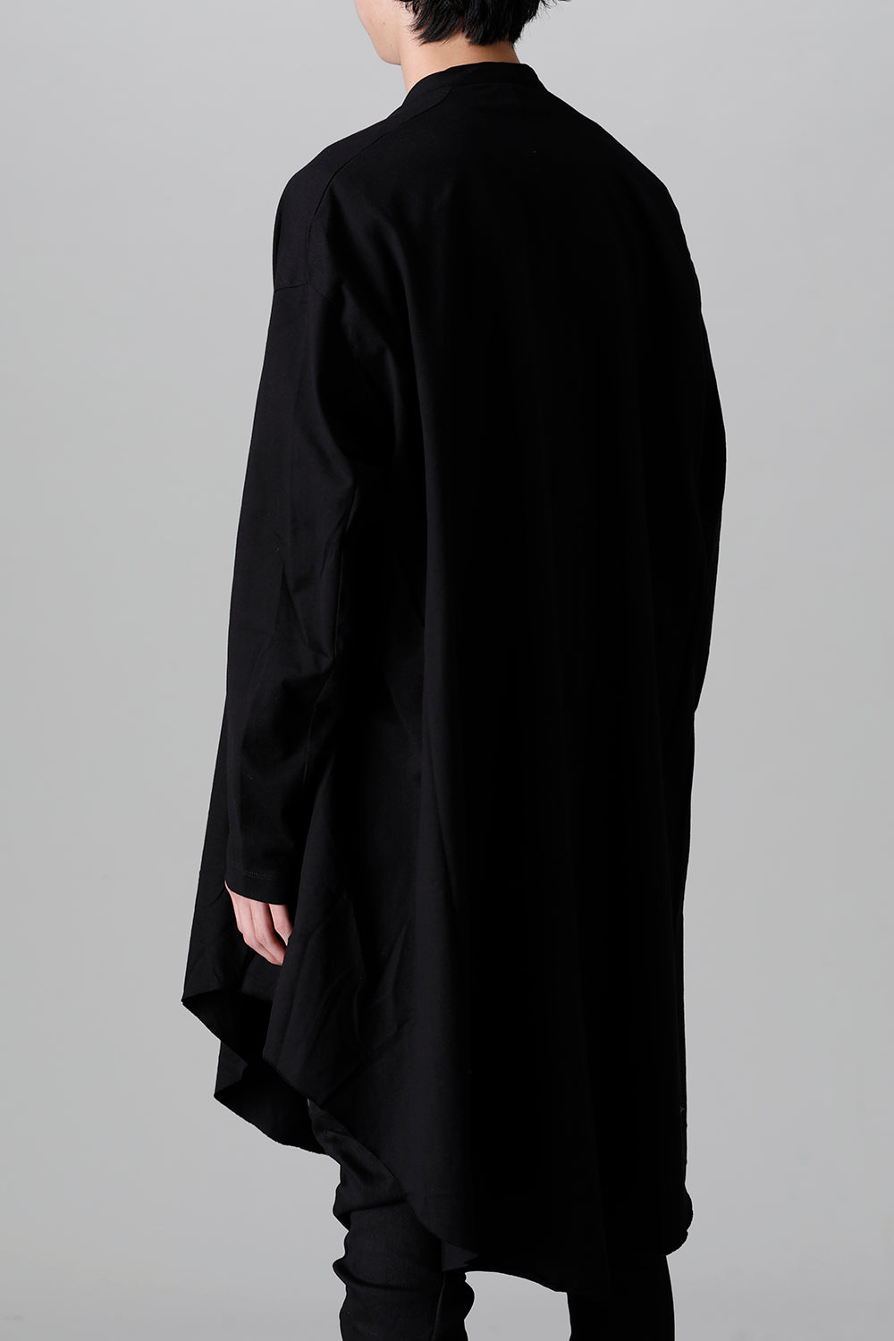 Cotton Jersey Robe Cardigan Black