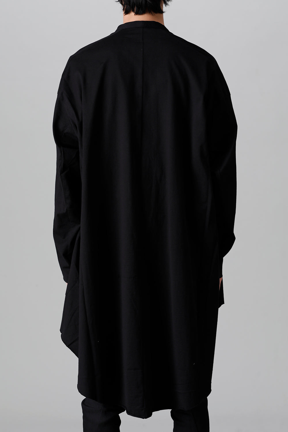 Cotton Jersey Robe Cardigan Black