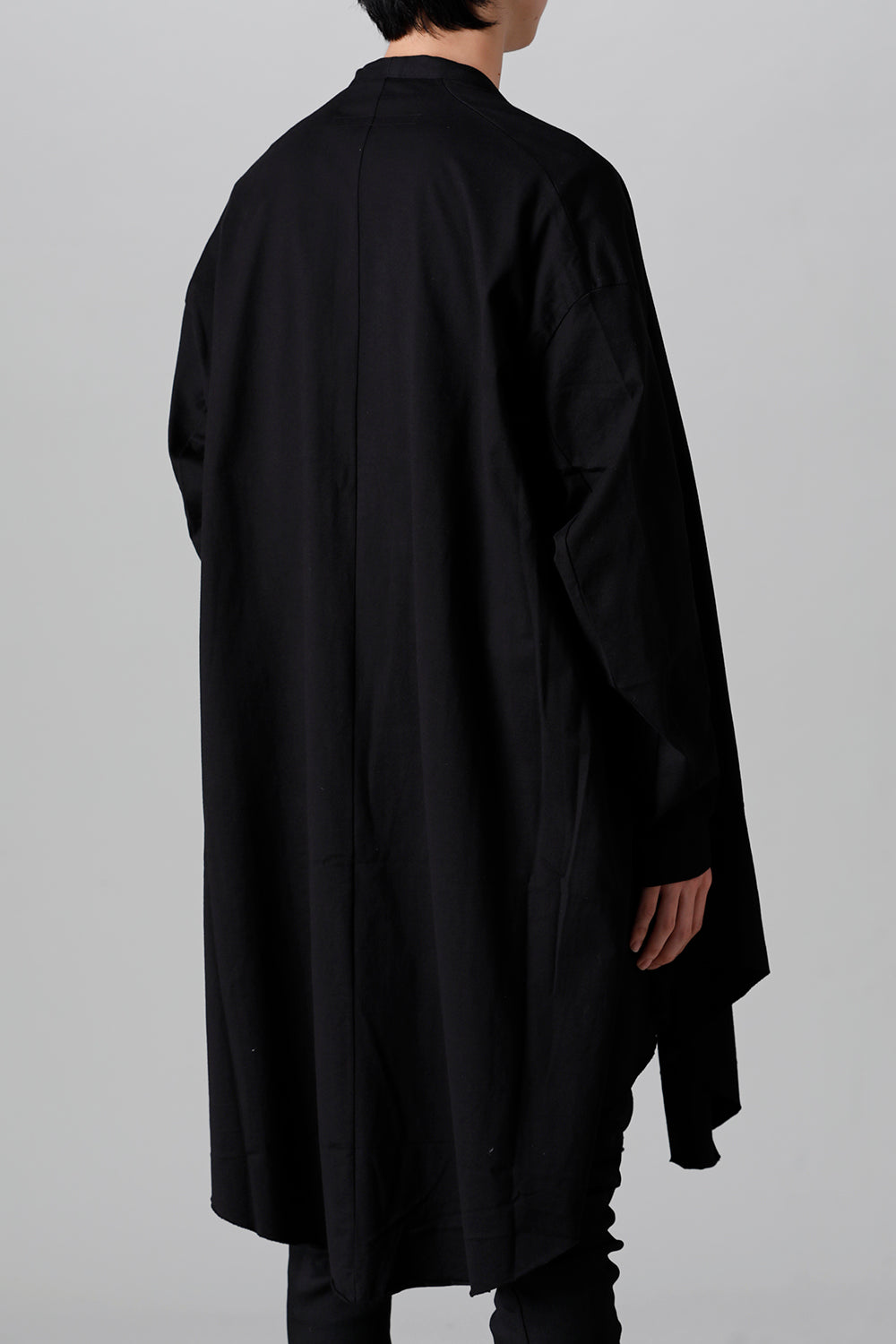 Cotton Jersey Robe Cardigan Black