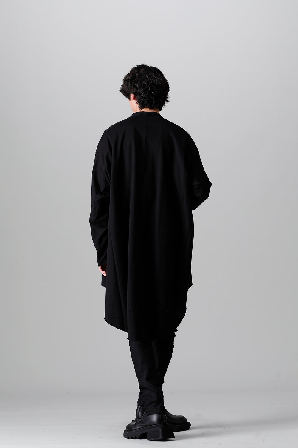 Cotton Jersey Robe Cardigan Black