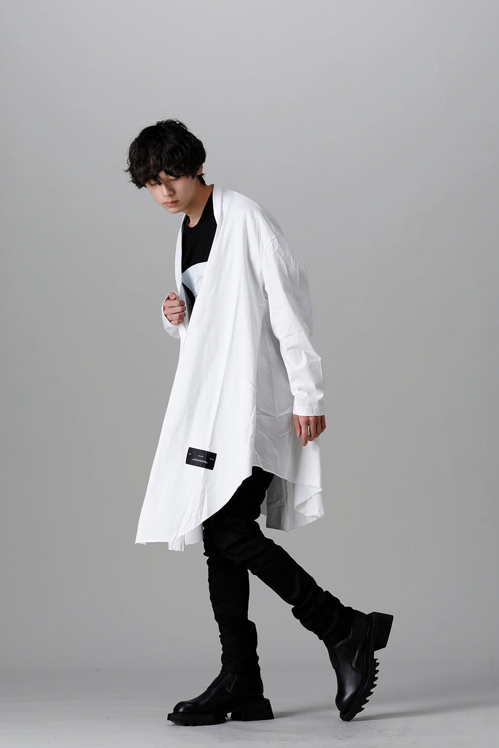 Cotton Jersey Robe Cardigan Off White