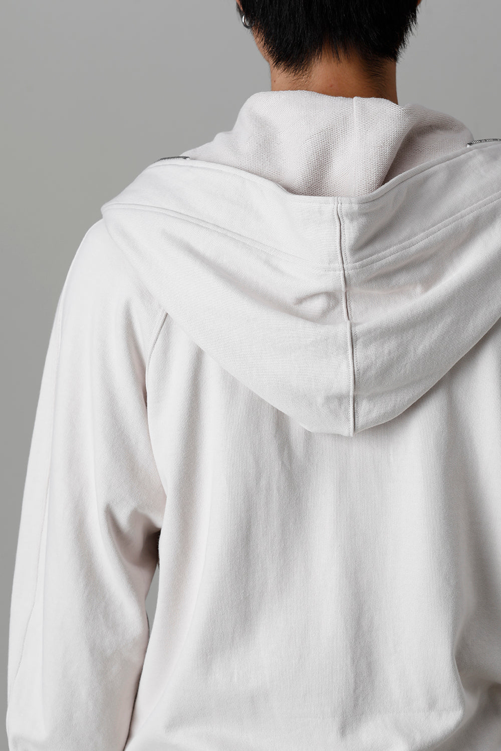 Front Zip Sweat Hoodie Plaster