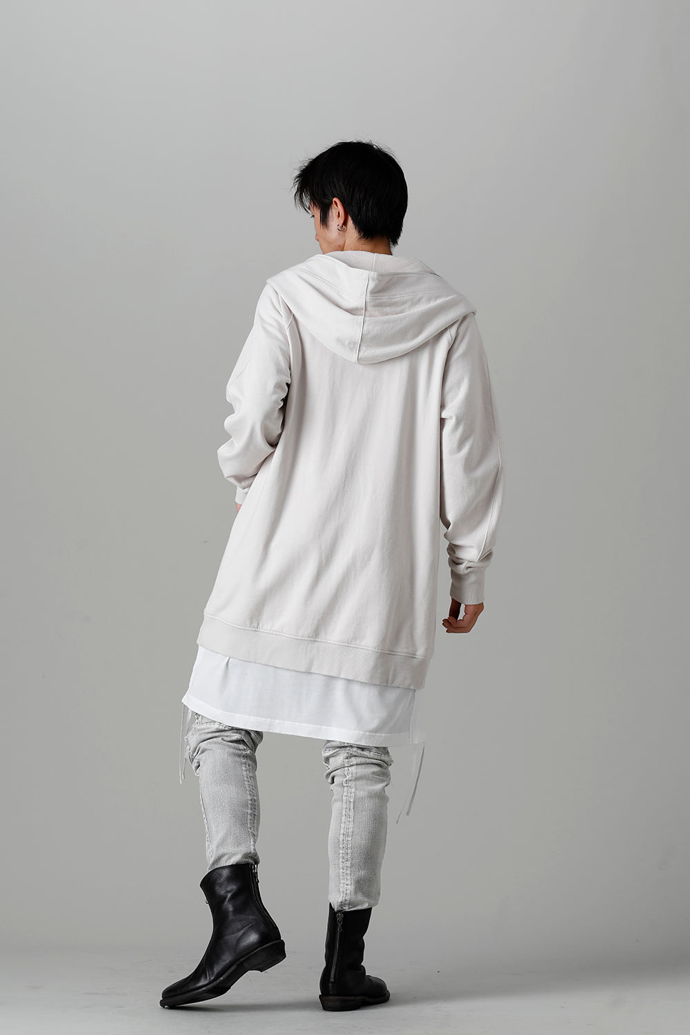 Front Zip Sweat Hoodie Plaster