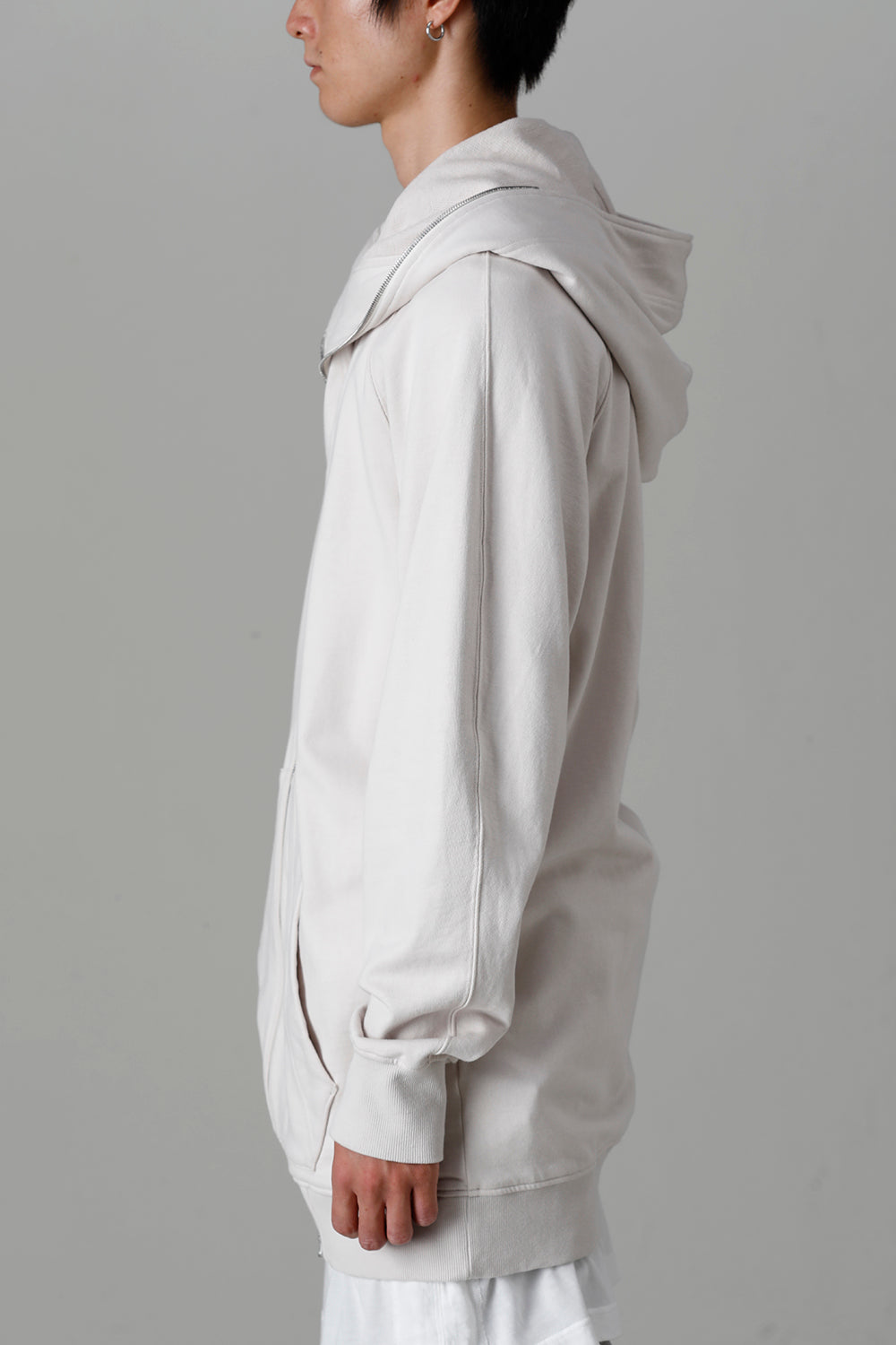 Front Zip Sweat Hoodie Plaster