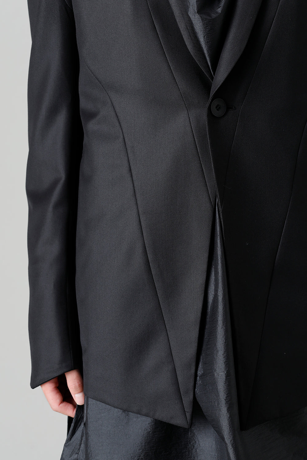 Wool/Polyester Gabardine Tailored Jacket