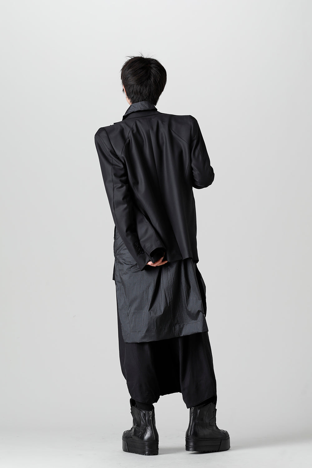 Wool/Polyester Gabardine Tailored Jacket