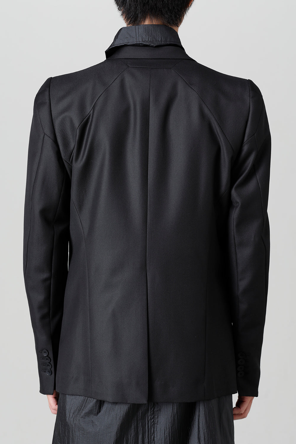 Wool/Polyester Gabardine Tailored Jacket