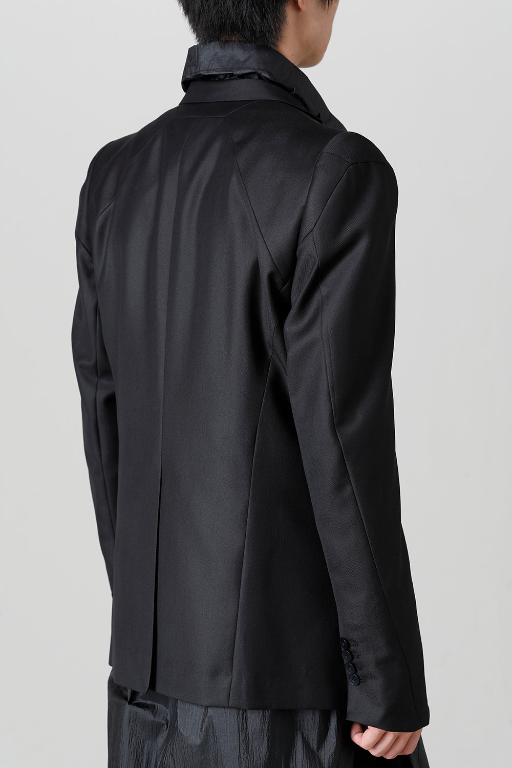 Wool/Polyester Gabardine Tailored Jacket