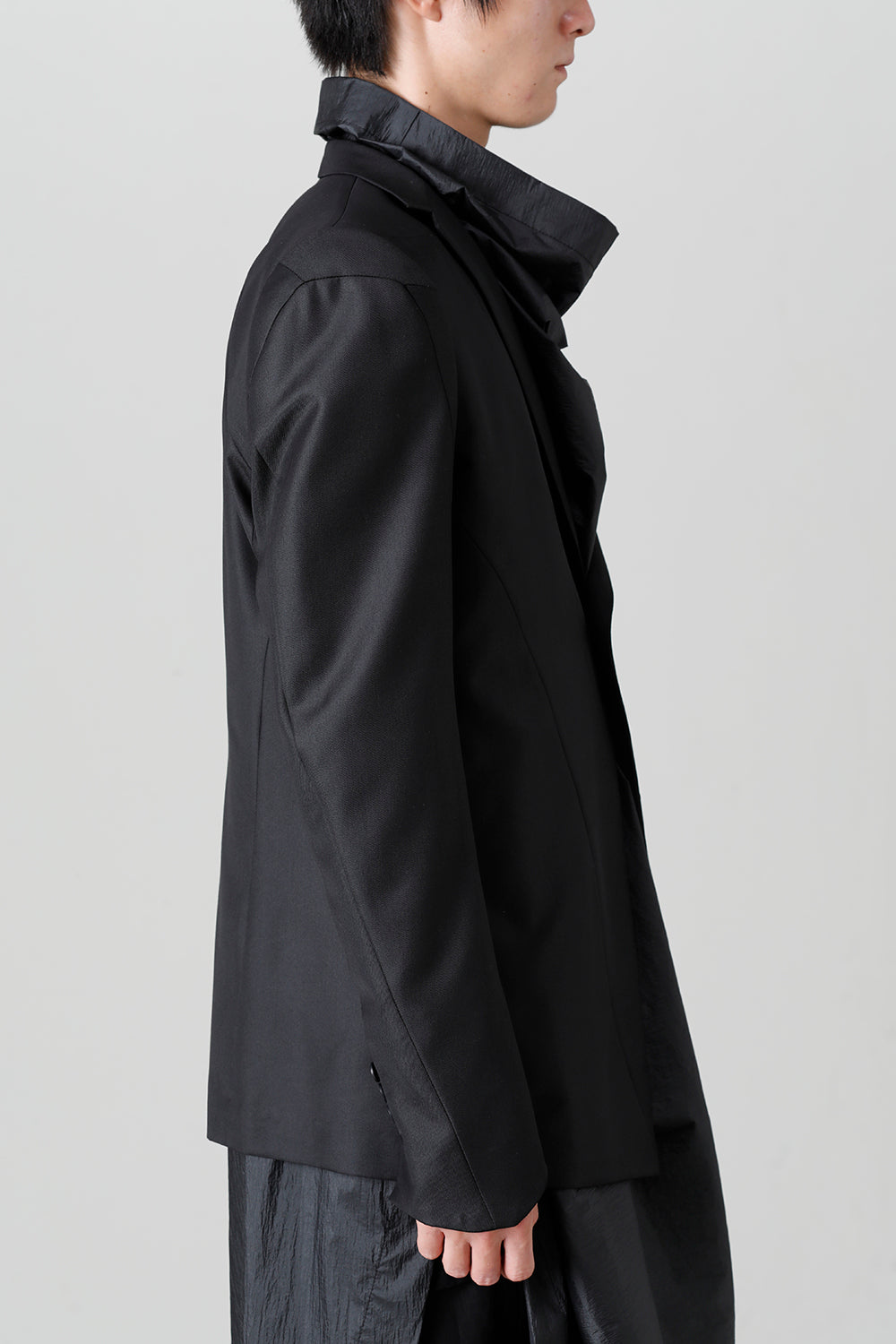 Wool/Polyester Gabardine Tailored Jacket