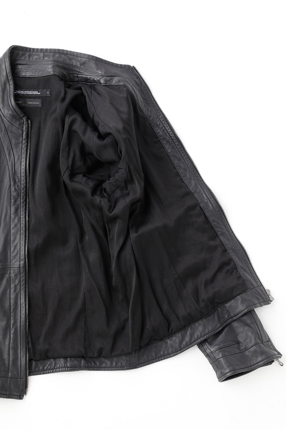 Lamb Leather Seamed Jacket